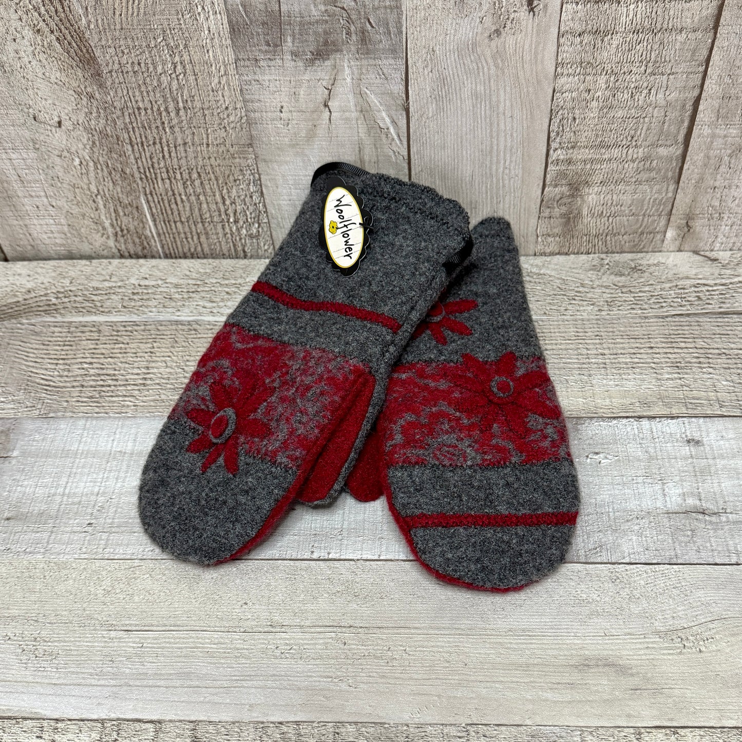 Mitaines en laine bouillie - Woolflower