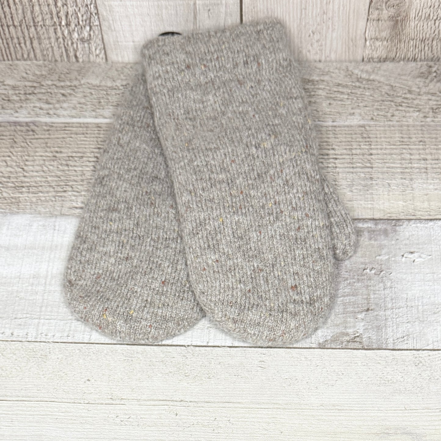 Mitaine tricot en laine et acrylique