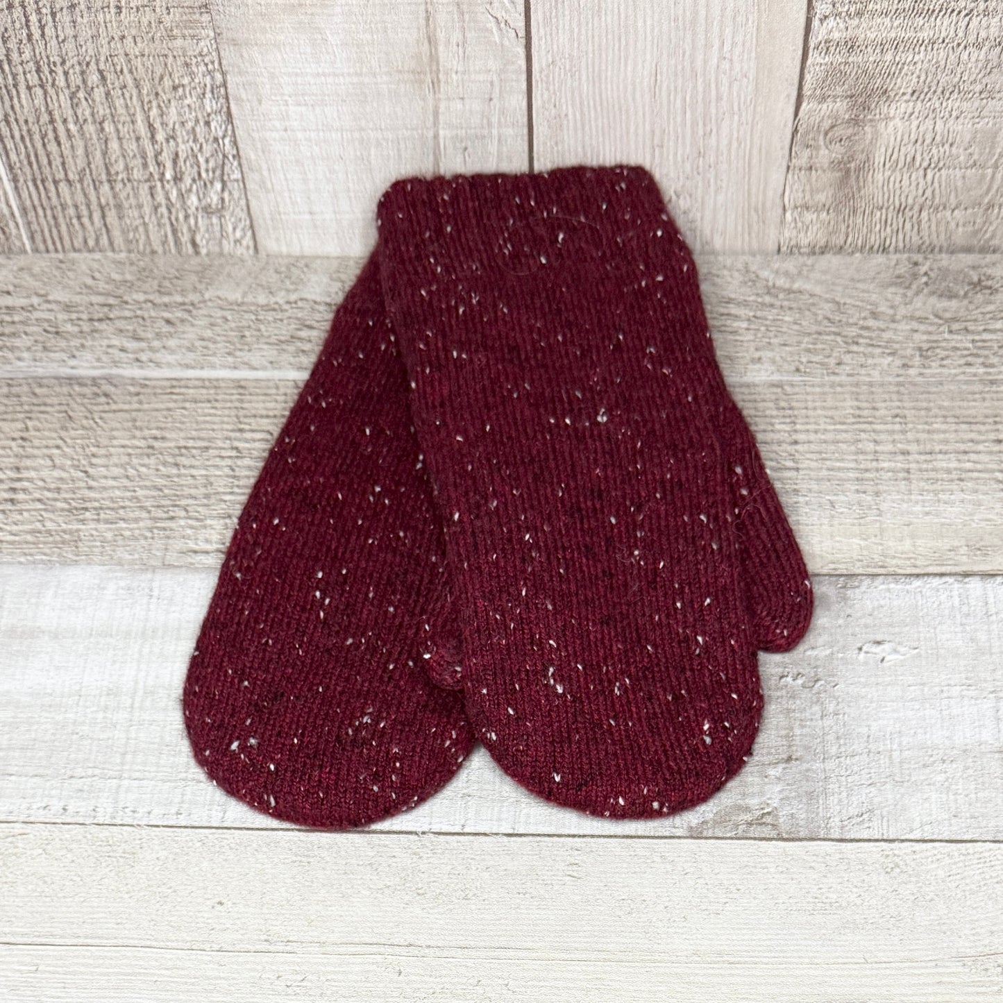 Mitaine tricot en laine et acrylique