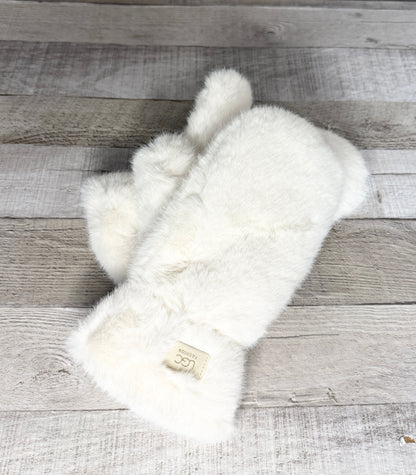 Mitaine en fausse fourrure  doublé en Sherpa