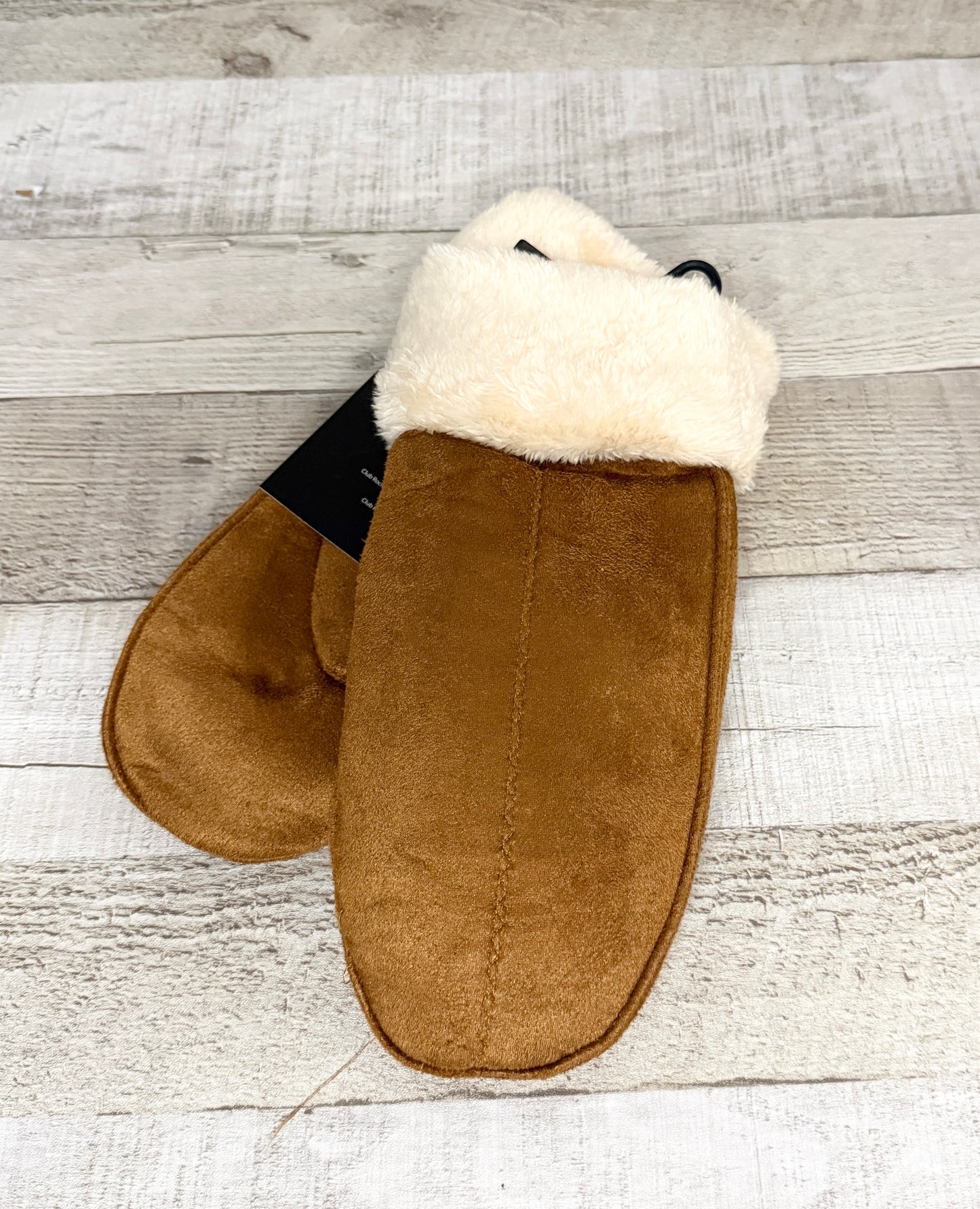 Mitaine en faux daim doublé de Sherpa