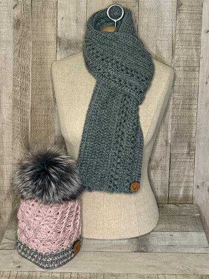 Apalga and Acrylic Hats and Scarves Set