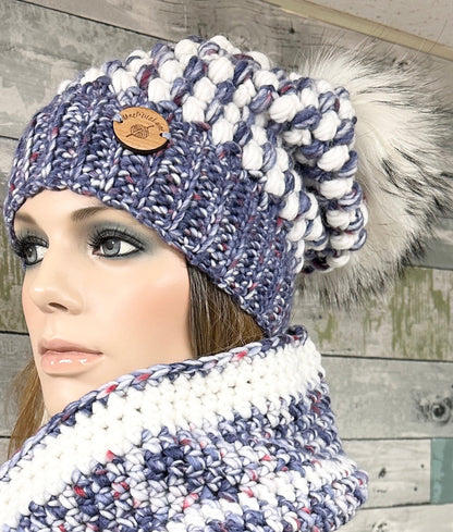 Ensemble tuques et écharpes Slouchy